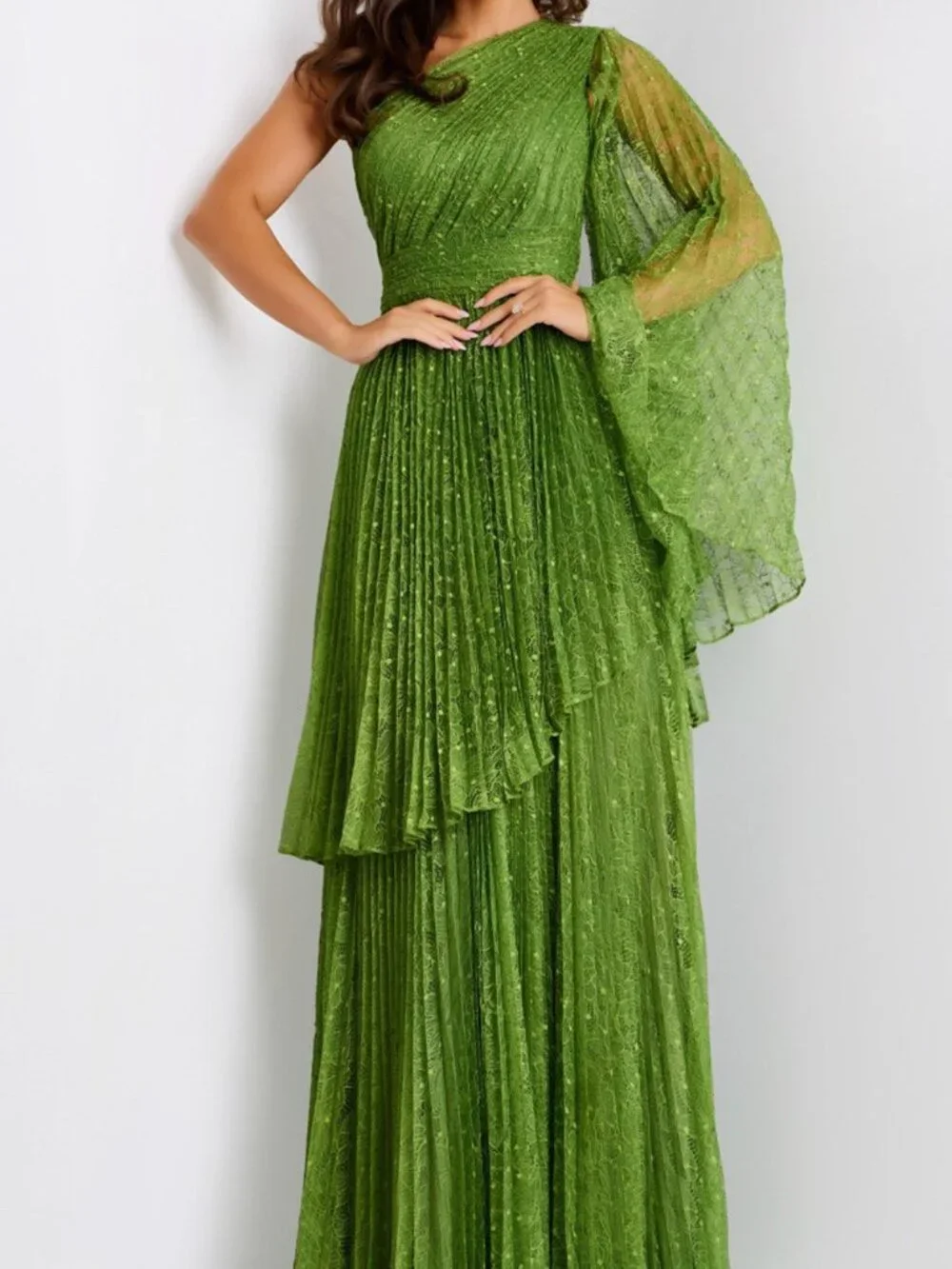 Jovani | Dresses | Nwt Jovani 44687 One Shoulder Mother Of The Bride Dress  Green Size 4 | Poshmark